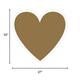 Gold Heart Corrugated Plastic Yard Sign, 26in